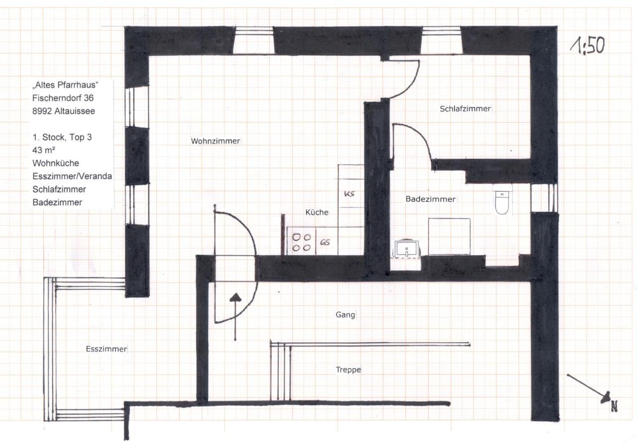 Apartamento Altes Pfarrhaus Altaussee Exterior foto